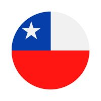 Chile - Round Flag Vector Flat Icon